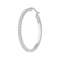 Single earring Marlù Woman Sparkles in Steel Zirconia 31OR0028-W - 31OR0028-W